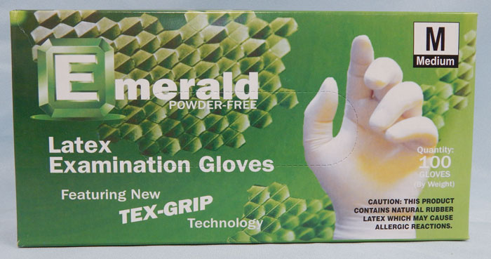 Emerald brand green box - medium gloves